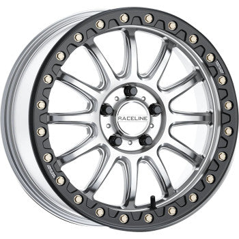 RACELINE WHEELS Wheel - Alpha - Front/Rear - Hyper Silver/with Black Ring - 15x7 - 4/137 - +10 mm A14SB-57037+10