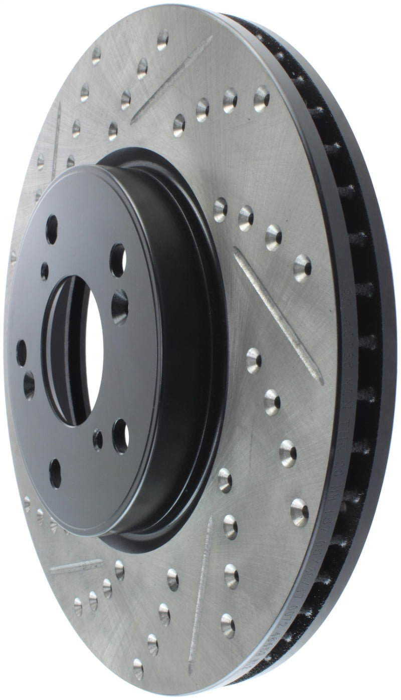 StopTech Slotted & Drilled Sport Brake Rotor Front Right 13 Honda Accord Sport 127.40086R