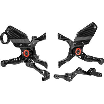 GILLES TOOLING MUE2 Rearset - Black S1000R / M1000R 2021-2025 MUE2-BM05-B