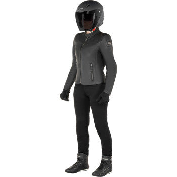 ALPINESTARS Stella Tory Leather Jacket - Black - Large 3113824-1100-L