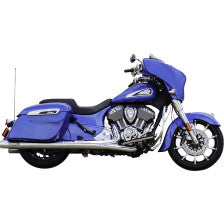 S&S CYCLE 4" Broadhead Slip-On Mufflers Fishtail Chrome Indian Challenger/Chieftain 550-1077