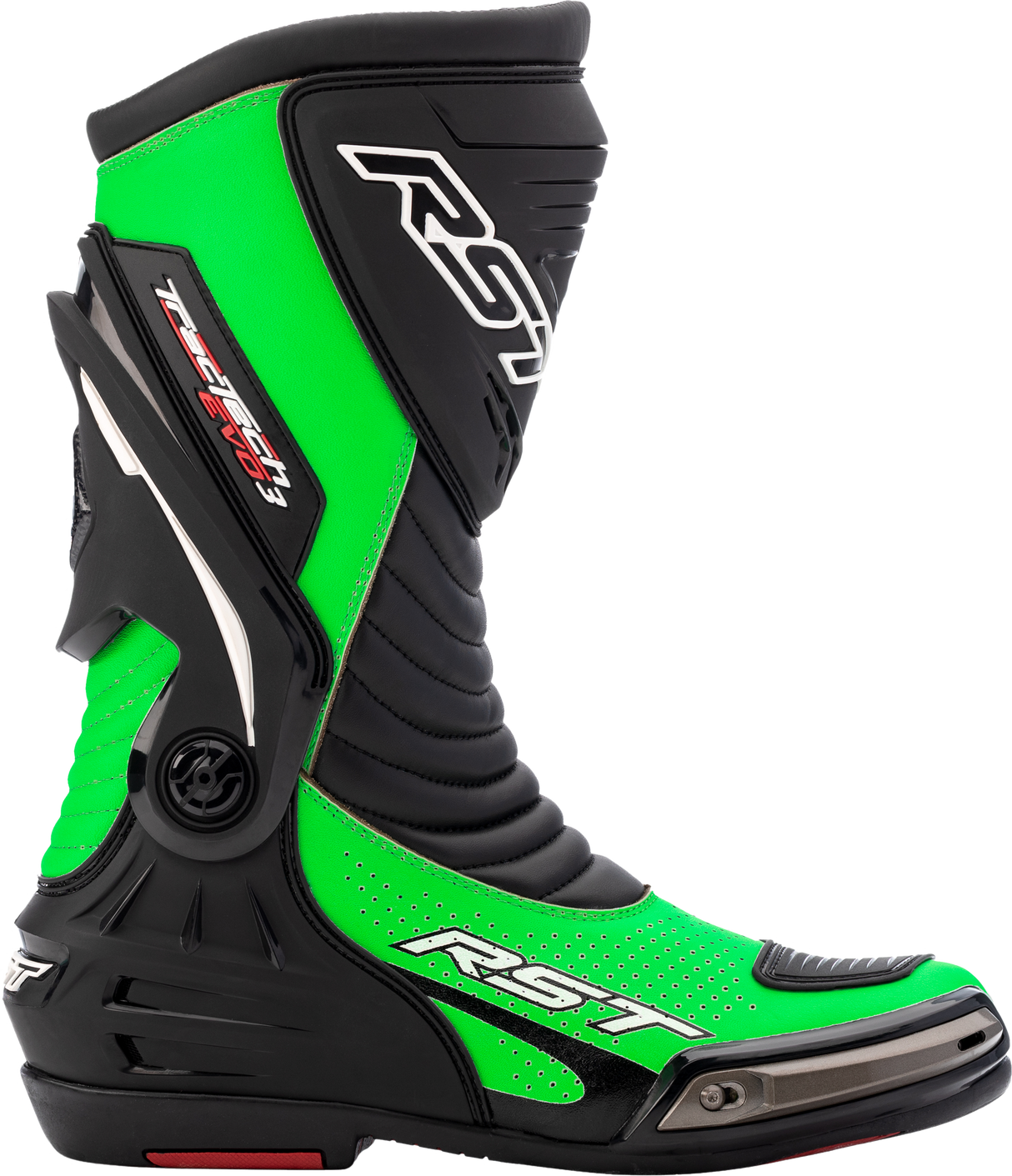RST Tractech Evo Iii Sport Ce Boot Neon Green / Black Sz 10 102101NEO-43