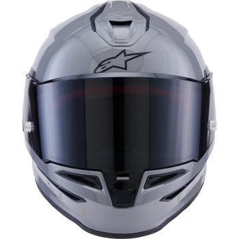IN STOCK ALPINESTARS Supertech R7 Helmet - 22.06 - Solid - Gloss Gray - Medium 8202126-1635-M