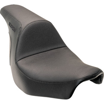 SLYFOX Seat - Black Logo - Smooth Vinyl - Carbon Fiber - FL '18-'24 0802-1589