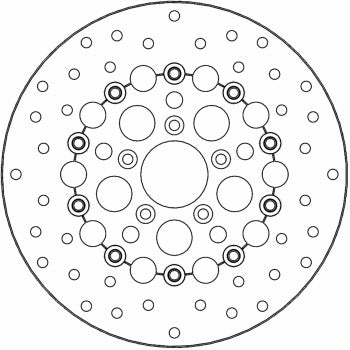 MOTO-MASTER Brake Rotor - Front - Kingman 111078-PU