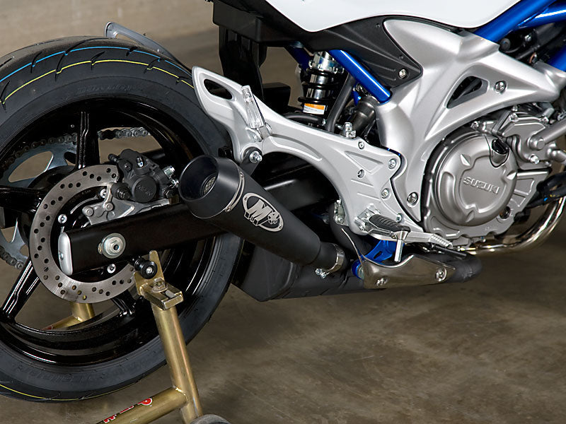 M4 Exhaust GP Slip-On-System mit schwarzem Keramikkanister 2009-15 Gladius/SFV650 SU5122-GP