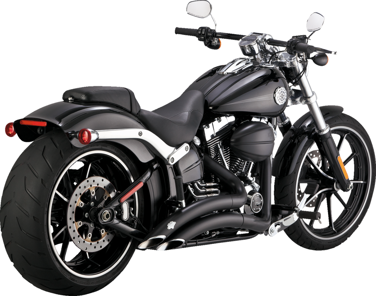 VANCE & HINES Big Radius Exhaust System - Black Breakout FXSB 2013-2017 46365