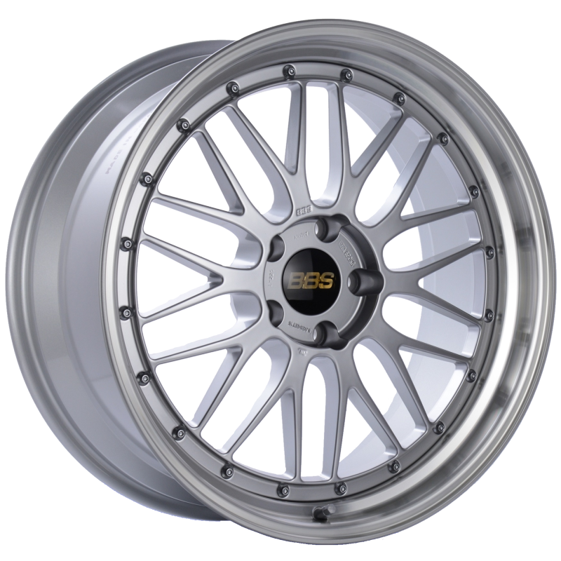 BBS LM 20x8.5 5x120 ET32 Diamond Silver Center Diamond Cut Lip Wheel -82mm PFS/Clip Required LM229DSPK