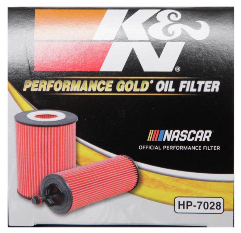 K&N Performance Oil Filter for 2010+ Mercedes Benz GLE350D 3.0L V6 DSL 2.75in OD x 3.625in H HP-7028