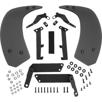 SHOW CHROME Lower Wind Deflectors - Black - Ryker 41-423 2350-0555