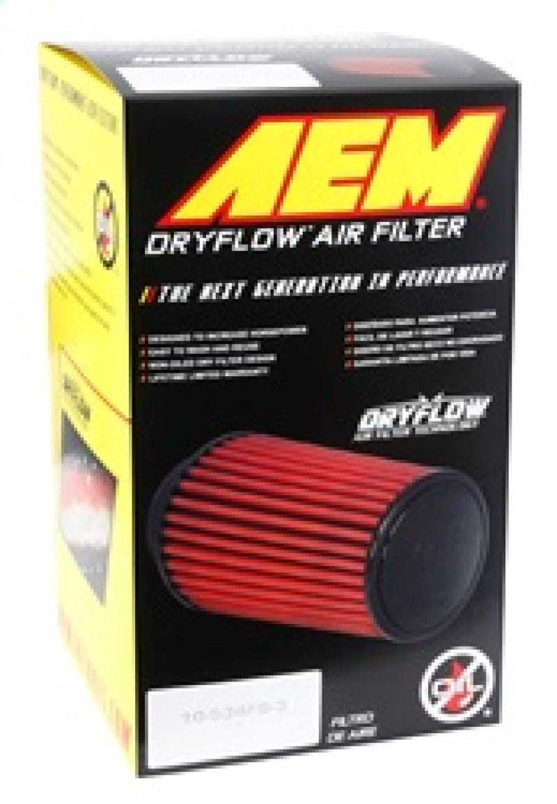 AEM DryFlow Air Filter AIR FILTER KIT 4.5in X 9in DRYFLOW 21-2069DK