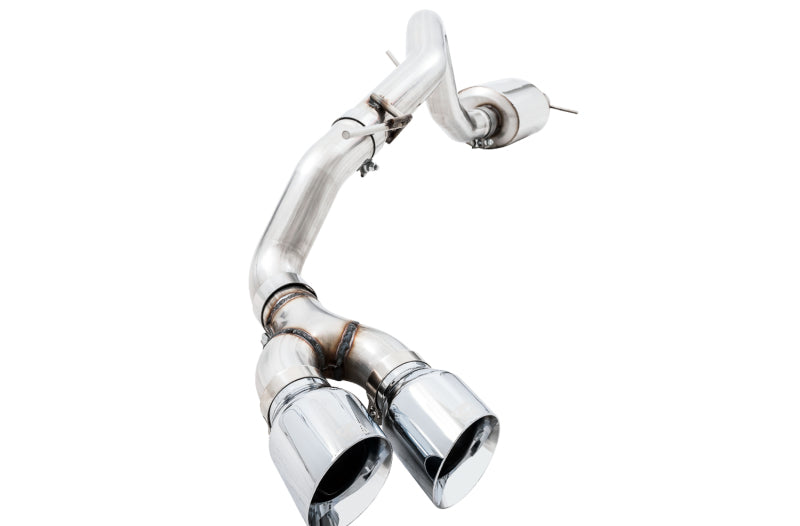 AWE Tuning 2019+ Ford Ranger 0FG Performance Exhaust System w/Chrome Silver Tips & Bash Guard 3015-22072