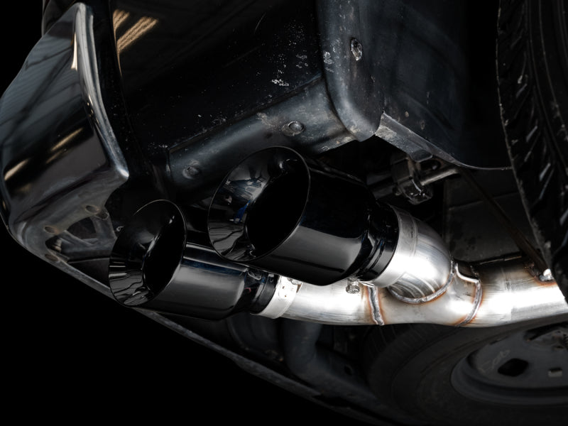 AWE Tuning 09-18 RAM 1500 5.7L (w/o Cutout) 0FG Single Side Exit Cat-Back Exhaust - Diamond Blk Tips 3015-33309