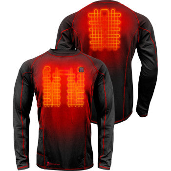 GERBING HEATED CLOTHING 7V Heated Base Layer Shirt - S GERBLS7VMBLKS