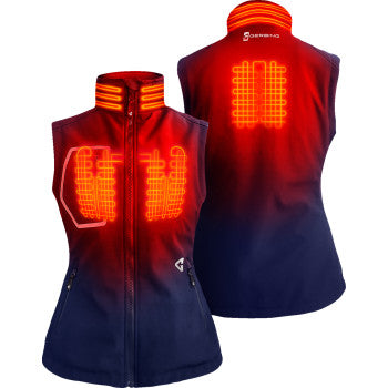 GERBING HEATED CLOTHING Women's 7V Torrid Softshell Heated Vest 2.0 - Navy - Large GERTVST7VWNL
