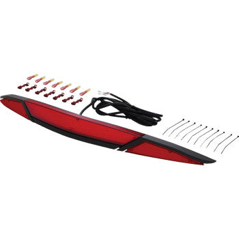 SHOW CHROME LED Trunk Light - Red Lens - Black - GL1800 52-970RBK