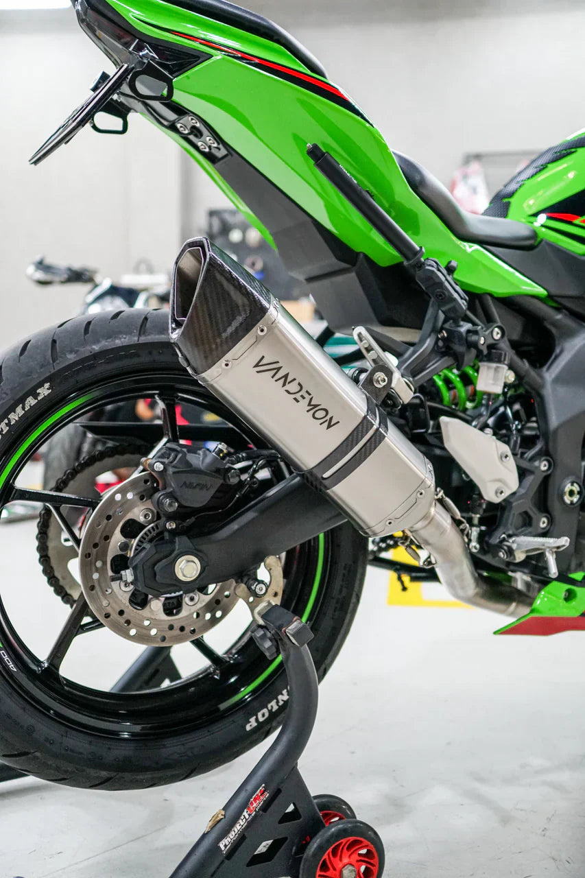 Vandemon Side Mount Titanium Race Exhaust System 2023-2025 ZX4R-ZX4RR KAWAZX25RTIEXHA VA-68