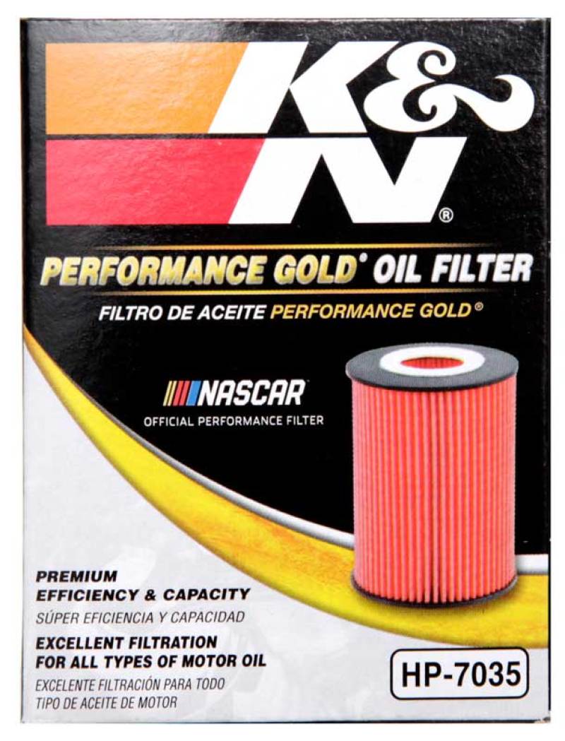K&N Performance Oil Filter for 15-16 Hyundai Genesis Sedan 3.8L V6 HP-7035