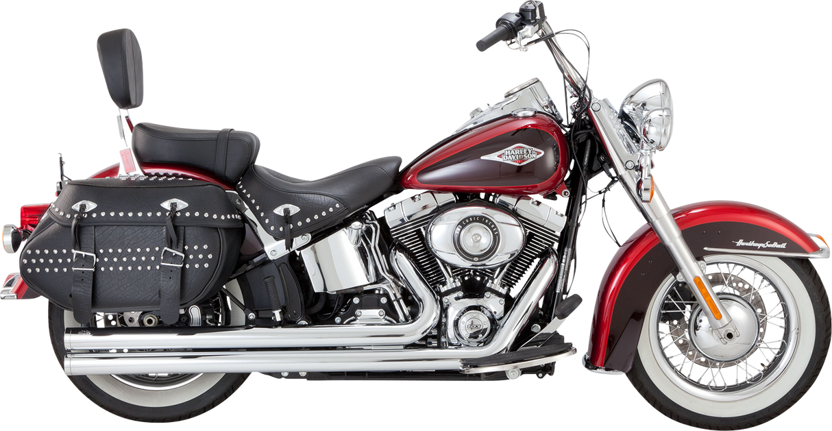 VANCE & HINES Big Shots Long Exhaust System - Chrome Softail / Fat Boy 2012-2017 17323