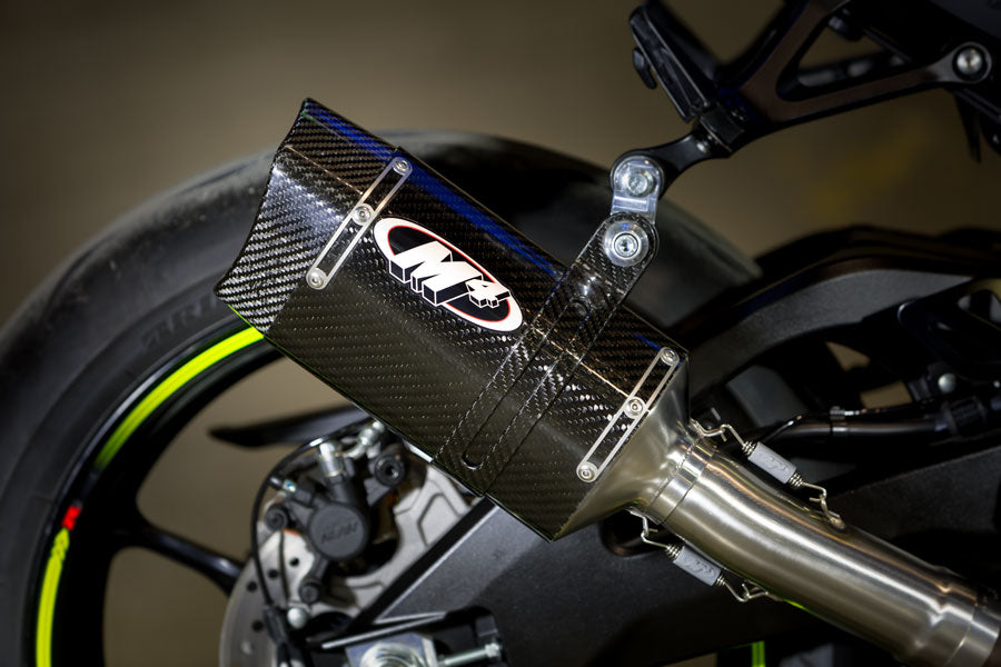 M4 Exhaust Tech 1 Carbon Fiber Slip On 2017-2025 2026 GSXR1000 SU9144