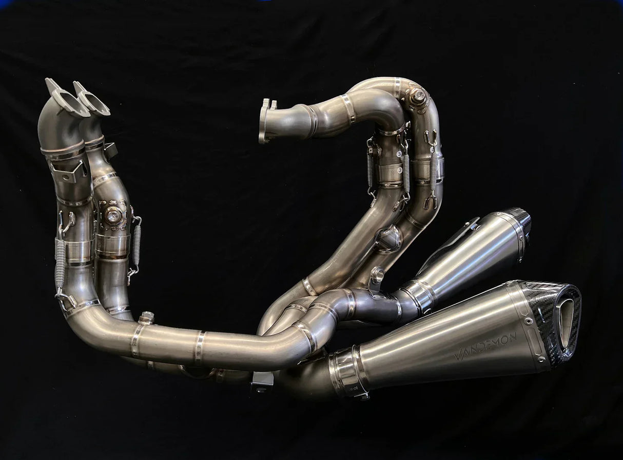 Vandemon Ducati V4 Panigale & Streetfighter Full Titanium Exhaust system 2020-2022 DUCV4TIEXHSYSNB VA-45