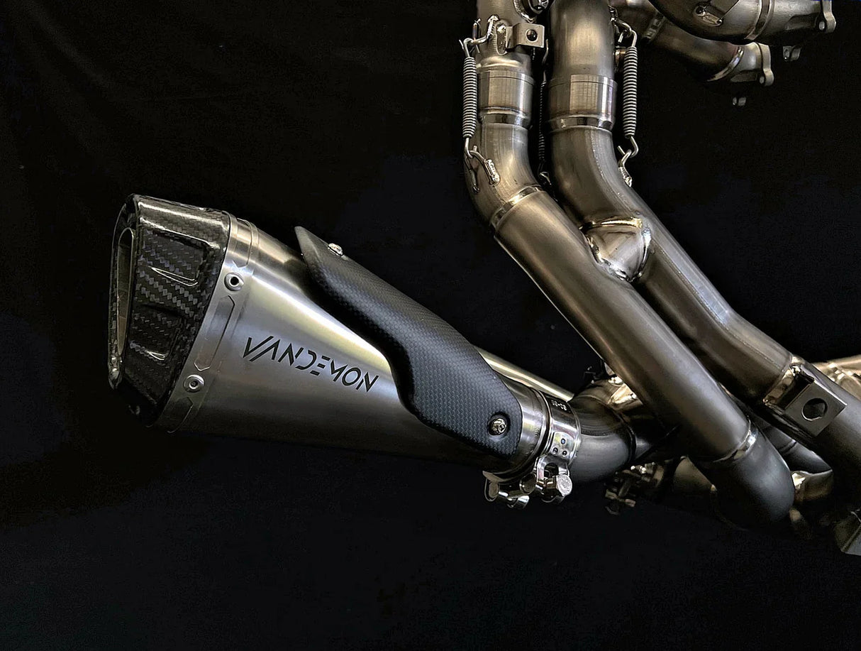Vandemon Ducati V4 / V4R Panigale & Streetfighter Full Titanium Exhaust system 2023-2024 SKU: DUCV4TIEXHSYSNC VA-44