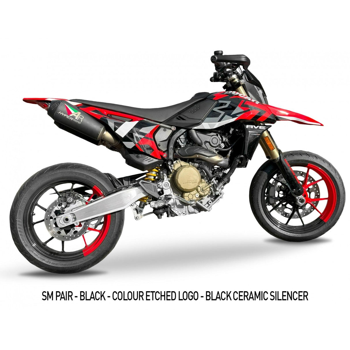 Austin Racing 2024-2025 DUCATI HYPERMOTARD 698 MONO TWIN EXIT SLIP-ON EXHAUST SYSTEM