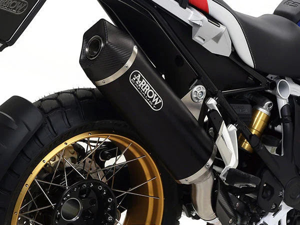 71805AKN Arrow Maxi Race-Tech Exhaust, Aluminum Dark for BMW R1200GS / Adventure (2013-) & R1250GS