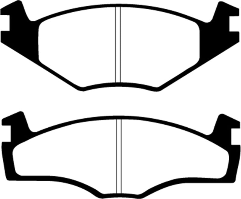 EBC 86-93 Volkswagen Cabriolet 1.8 Redstuff Front Brake Pads DP3517C