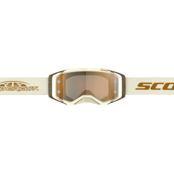 SCOTT Prospect Pro Circuit Amplifier Goggle - Beige/White/Brown - Gold Chrome Works Lens 423514-1074324