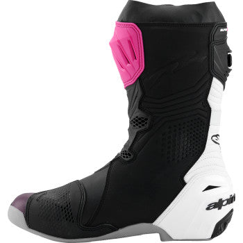 ALPINESTARS Supertech R Boots - Black/Magenta/White/Yellow - US 9 / EU 43 2220021-1634- 43
