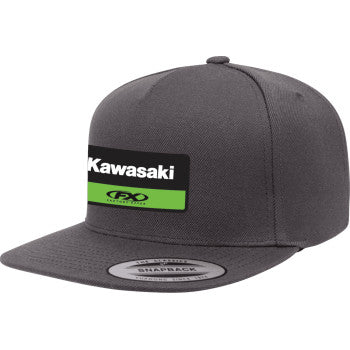 FACTORY EFFEX Kawasaki Victory Snapback hat - Charcoal Gray 28-86102