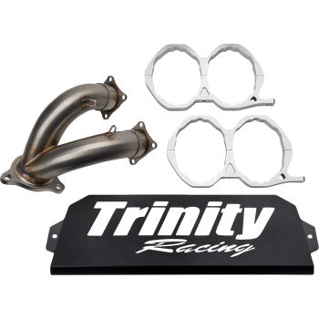 TRINITY RACING Stainless Steel Slip-On Muffler RZR PRO XP / TURBO R 2020-2023 TR-4173S-SS