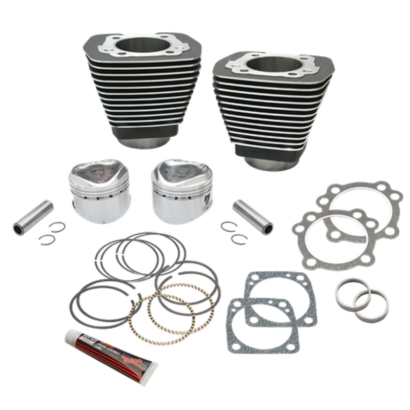 S&S Cycle 84-99 BT w/ Super Stock Heads 89in 3-1/2in Bore Cylinder and Piston Kit 91-7715