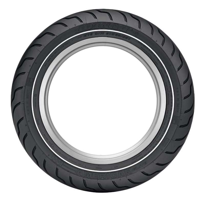 Dunlop American Elite Bias Rear Tire - MT90B16 M/C 74H TL - Narrow Whitewall