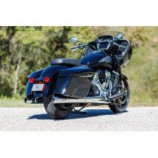 S&S CYCLE 4" Broadhead Slip-On Mufflers Fishtail Chrome Indian Challenger/Chieftain 550-1077