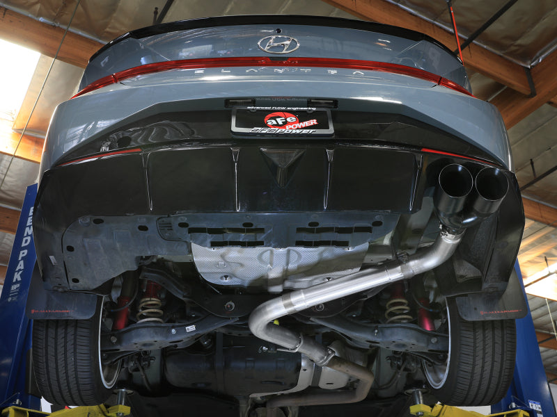 aFe Takeda 21-25 Hyundai Elantra 1.6L (t) 3in. SS Axle-Back Exhaust System w/Black Tips