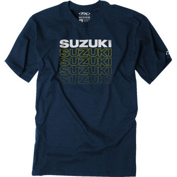 FACTORY EFFEX Suzuki Repeat T-Shirt - Heather Navy - 2XL 27-87428