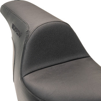 SLYFOX Seat - Black Logo - Smooth Vinyl - Carbon Fiber - FL '18-'24 0802-1589
