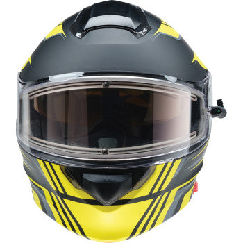 Z1R Solaris 2.0 Helmet - First Tracks - Electric - Dual Pane - Black/Hi-Viz - Small 0120-0838