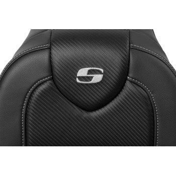 SADDLEMEN RoadSofa™ - Carbon Fiber - without Driver Backrest - FXDWG '04-'05 804-05-185