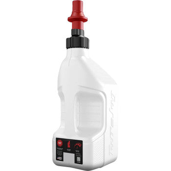 TUFF JUG Tuff Jug - Container - with View Strip/Ripper Cap - White - 2.7 US gal WURRVS10