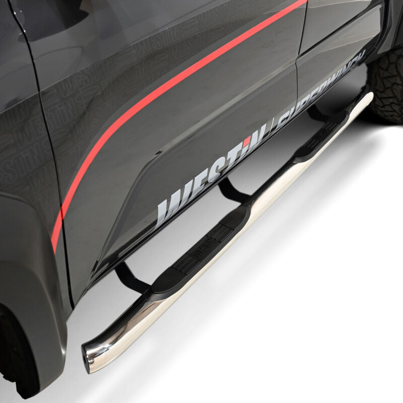 Westin 2024 Tacoma Double Cab E-Series 3 Nerf Step Bars - Stainless Steel