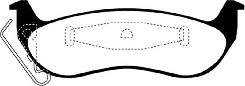 EBC 03+ Ford Crown Victoria 4.6 Redstuff Rear Brake Pads DP31677C