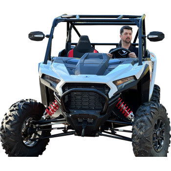 SEIZMIK Mirrors - Photon - Side View - Oval - Black/Blue - 1.75"/2" ROPS - Pair 56-18112