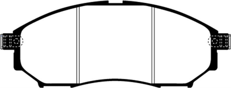 EBC 08-13 Infiniti EX35 3.5 Greenstuff Front Brake Pads DP21671