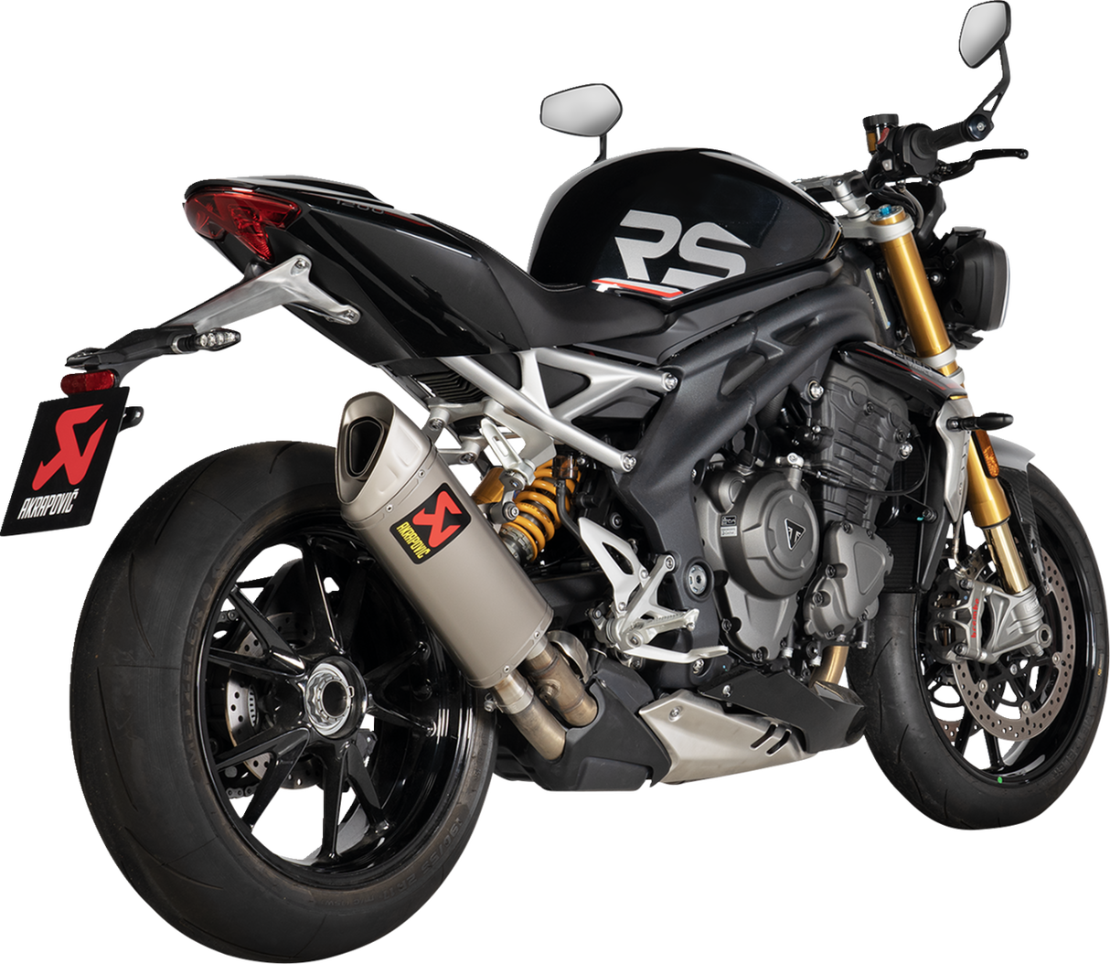 AKRAPOVIC Slip-On Line Muffler - Titanium Speed Triple 1200 2021-2023 S-T12SO5-HAPXLT 1811-4430