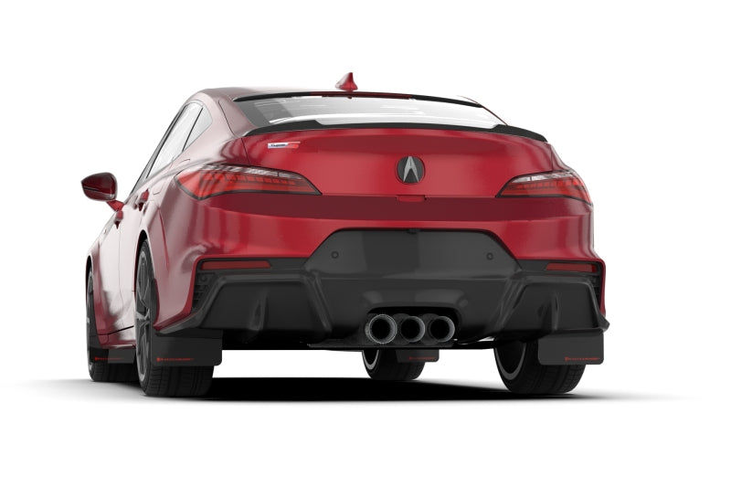 Rally Armor 23-24 Acura Integra Type S Black Mud Flap w/ Dark Grey Logo MF129-UR-BLK-DGRY