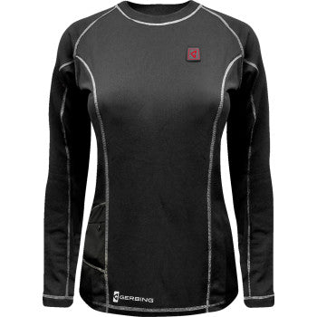 GERBING HEATED CLOTHING Women's 7V Heated Base Layer Shirt - XL GERBLS7VWBLKXL