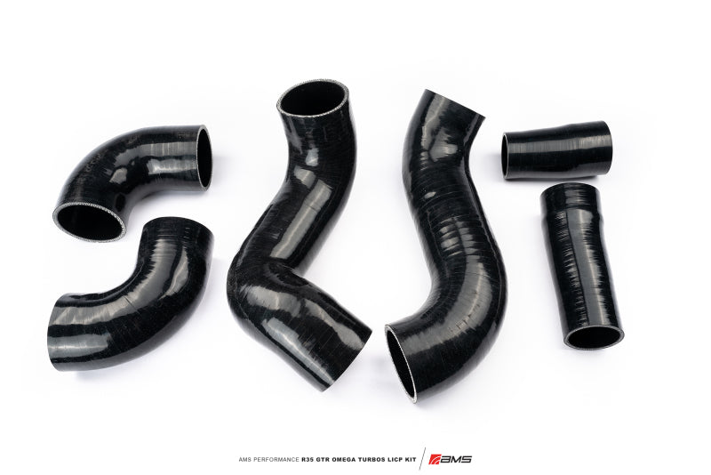 AMS Performance Nissan R35 GTR Omega Turbo Kit 3in Lower Intercooler Pipes ALP.07.14.0020-1
